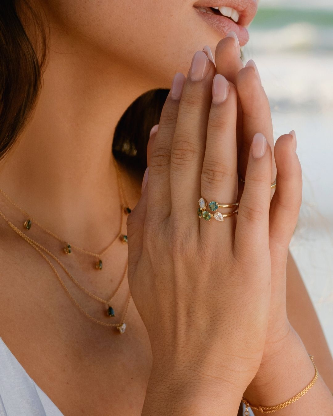 Wategos Two-Stone Open Ring