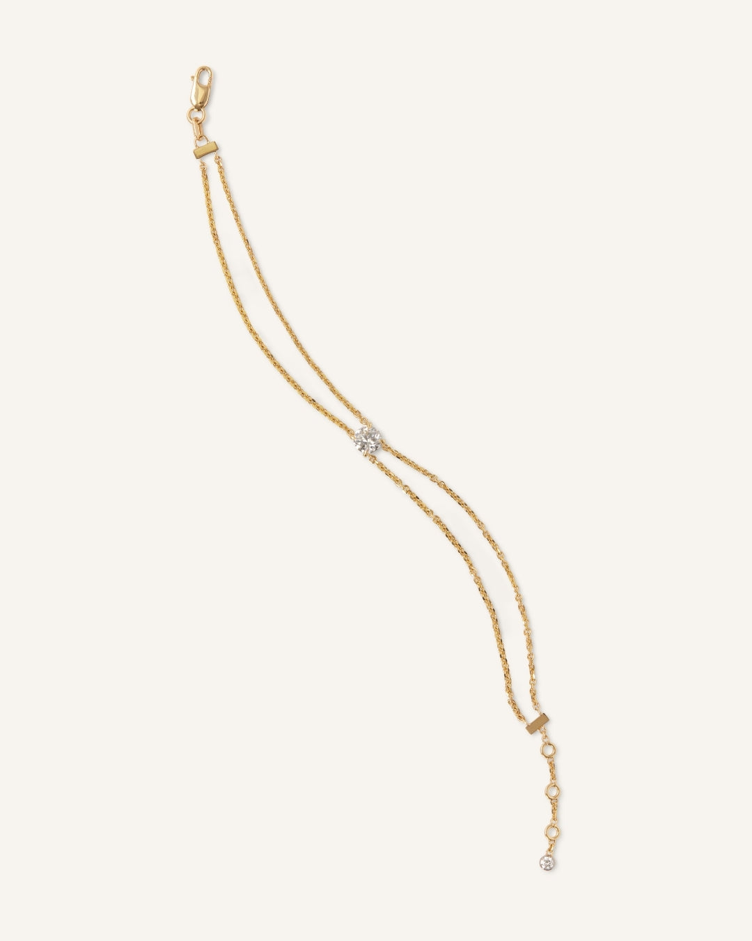 Diamond Bracelet Double Chain
