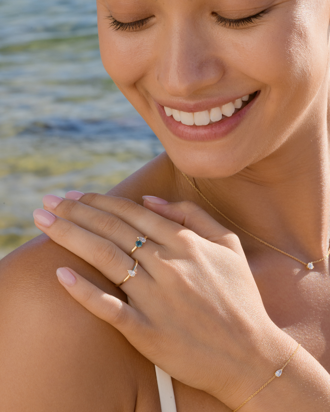 Diamond Sapphire Rings Petites