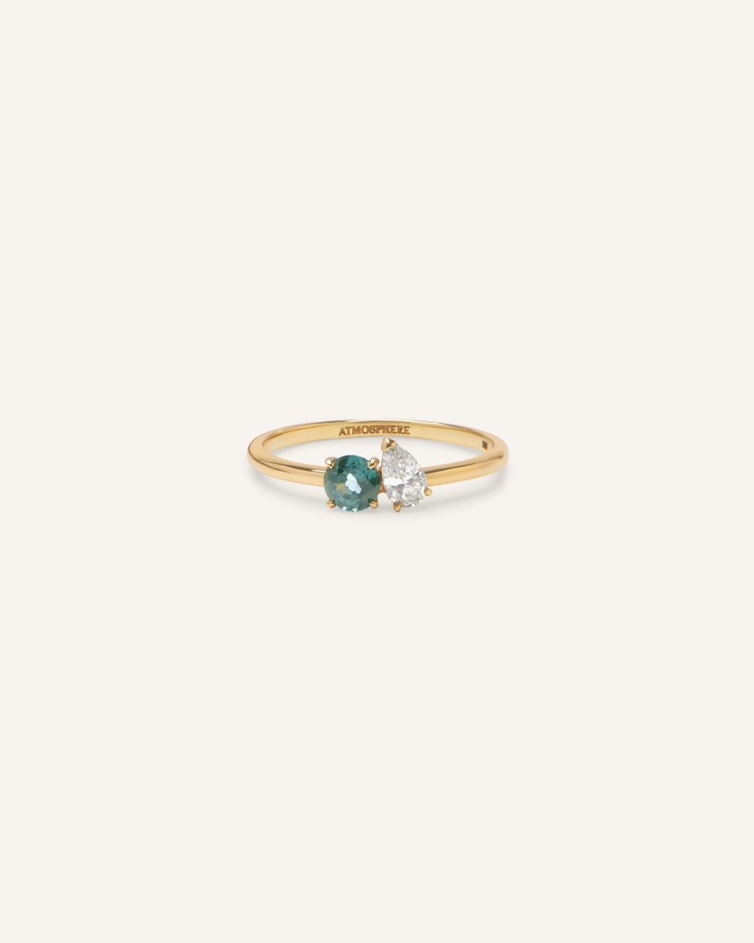 Petite Duo Sapphire Diamond Ring