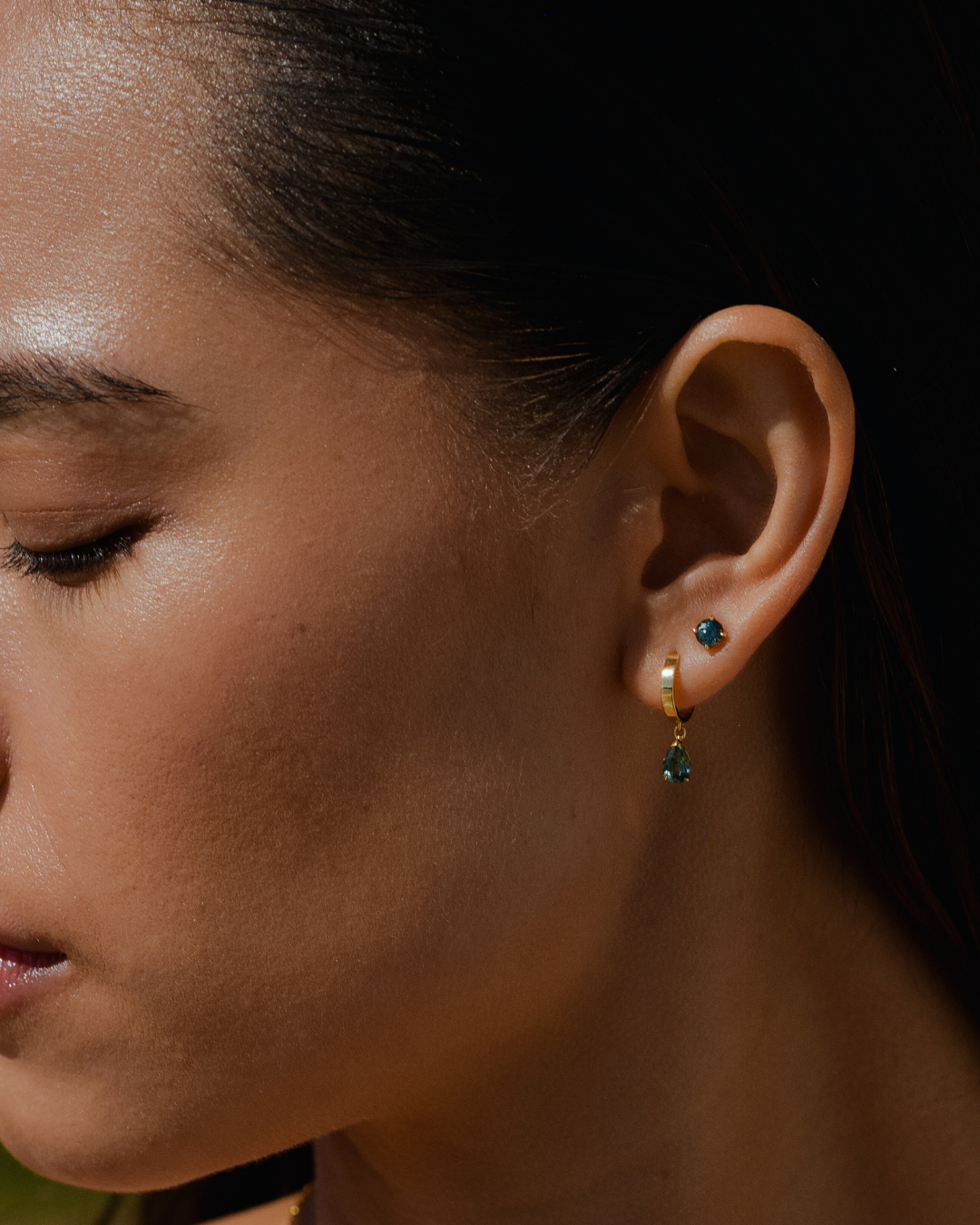 Sapphire Earrings Studs Hoops