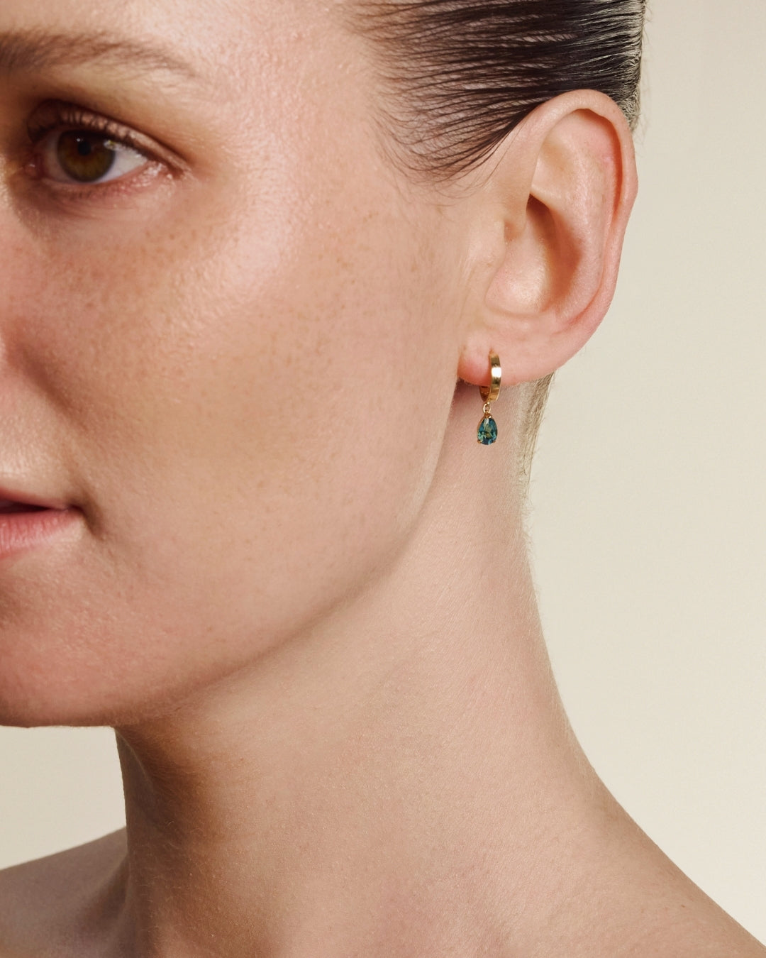 Studio Sapphire Hoop Earrings