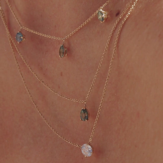 Sapphire Diamond Necklaces Video